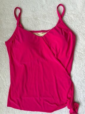 Magicsuit Fuchsia Swim Tankini Top Women Size 16W
